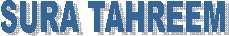  SURA TAHREEM
